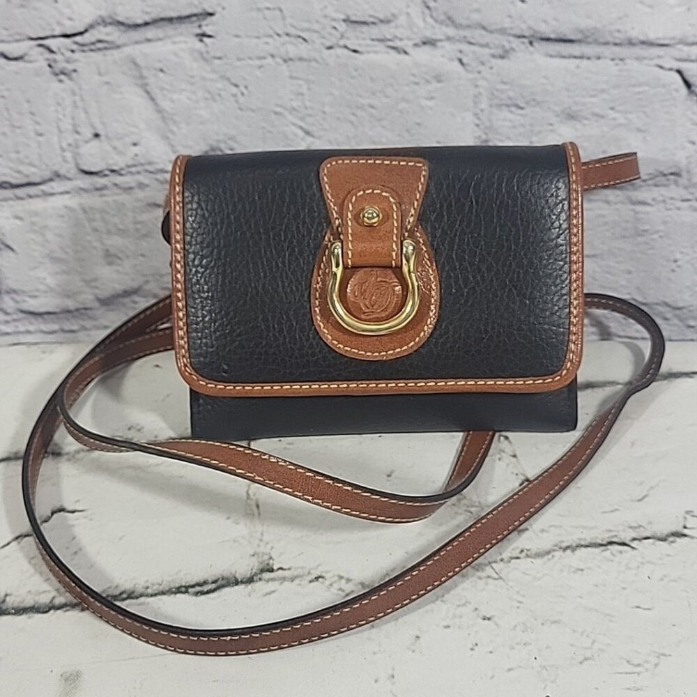 Vintage 70s Oggi Domani Crossbody Purse‎ Brown Faux Leather Western Cowgirl